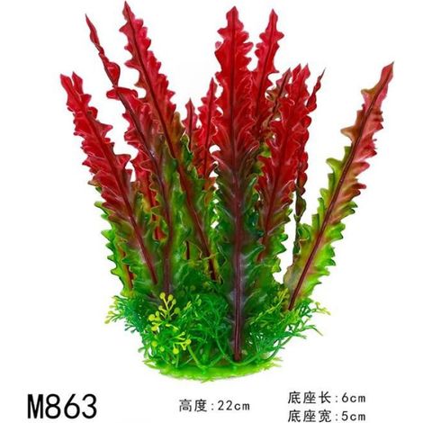 Feuilles artificielles pour mini aquarium,simulation décorative,plantes,matériaux de protection de l'environnement-M863 1