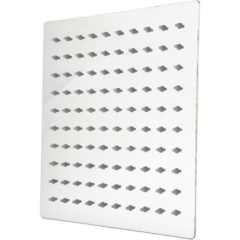Pommeau de douche rond G1/2" en acier inoxydable pour salle de bain (12 pouces) (1/5)