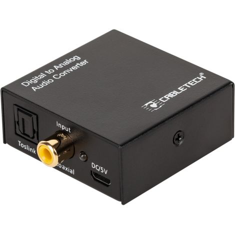 Convertisseur de signal audio Cabletech Toslink RCA coaxial jack 3,5 mm (1/3)