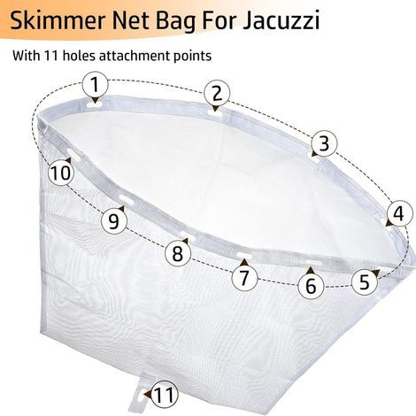 Sac filtrant pour piscine Hotspring - Modèle 11 trous 6570-398 - Compatible avec les jacuzzis Jacuzzi série J-500 (modèles 2015 et ultérieurs) - Sac filtrant pour baignoire (1/5)