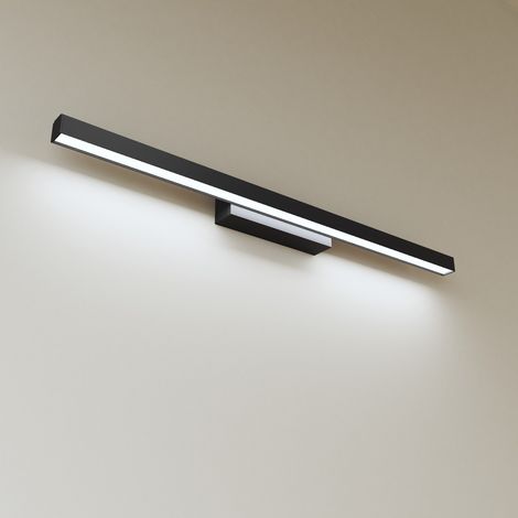 Spiegelleuchte LED Spiegelleuchte Bad Spiegellampe Badezimmer Schwarz kein Drehbar, Dehnbar, LED fest integriert, Tageslichtweiß, 60cm, energiesparender, Aluminium Lampenschirm (1/5)