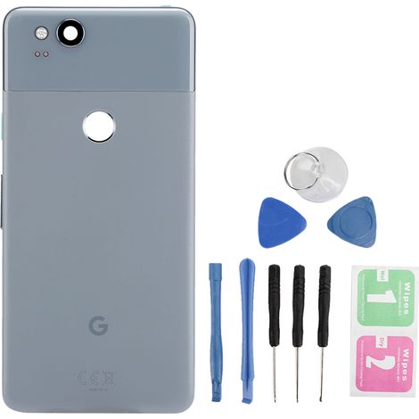 Cache-batterie bleu pour Google Pixel 2 (1/5)