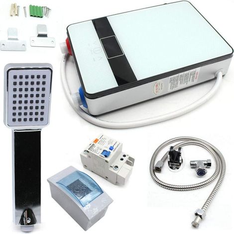 Senderpick – Chauffe-eau instantané électrique 6500W – Tension 220V – IPX4 étanche – Pour cuisine et salle de bain