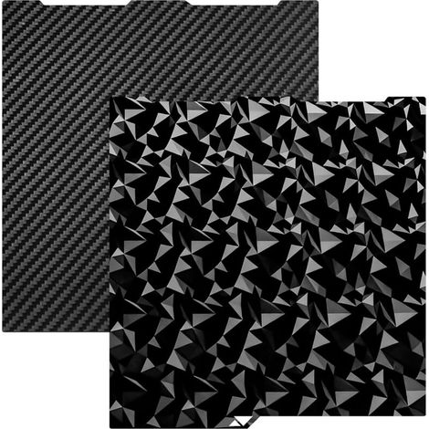 Placa de impresión texturizada de doble cara Anycubic PEO + PET, PEO de diamante liso + PET de fibra de carbono para Anycubic Kobra S1 Combo 256 x 268 cm (1/5)