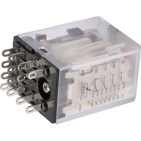 BEMM4C 14-poliges 5A Mini-Leistungszwischenrelais, elektromagnetisches Relais (110VAC) (1/5)