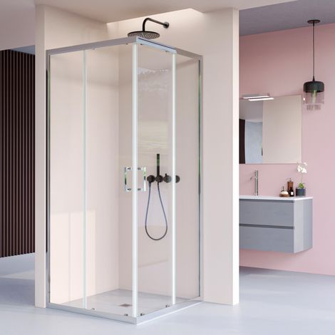 Box doccia due lati trasparente anticalcare h195 6mm adry, seleziona misura 100x120 (1/4)