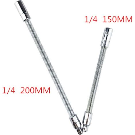 Extension Bar Flexible - 1/4 Pouces 150 Mm - 3/8 Pouces 200 Mm - 1/2 Pouces 250 Mm - Pour Clés À Douille - 1 Pièce (1/5)