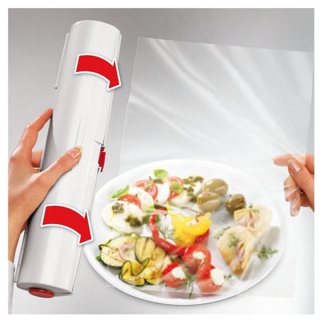 Leifheit Tagliapellicola Larghezza del Rullo di 33,5cm Bianco Perfect Cut