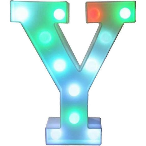 [LCS] Lettres lumineuses LED colorées avec télécommande - Initiales lumineuses pour bars et fêtes - Décoration pour la maison (1/5)