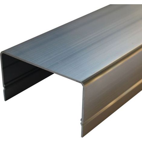 Slid'Up By Mantion – Carter d'habillage aluminium brut 1500 mm – Capot recoupable pour motorisation SLID'UP WINEO – Dimensions 1500 x 87 x 48,5 mm (1/3)
