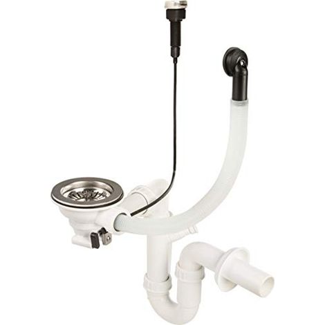 Siphon pour évier en granit à une cuve - acier compact ZXY 9972