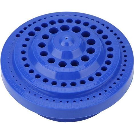 Boîte de Rangement pour Foret 1-13mm Organisateur de Foret de Forme Ronde 100 Trous Conteneur d'Outil de Trou (1/4)