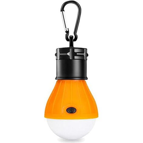 Linterna LED portátil para camping con mosquetón, ideal para senderismo, pesca y emergencias (1 unidad). Perfecta para uso en interiores y exteriores. (1/5)