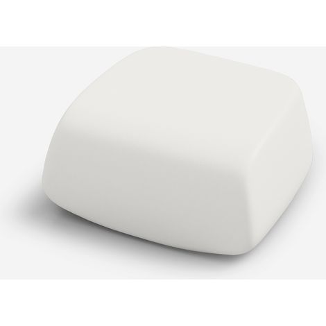 Garten-Pouf aus Polyethylen für Außeneinrichtung Design Sugar - Weiß (1/3)