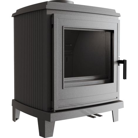 Gußeisen Kaminofen KRATKI K11 Ø 150 6 kW mit Türfeder (1/5)