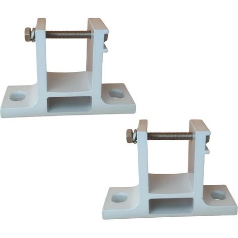 Lot de 2 Supports de Montage Mural pour auvents, Accessoire en métal, Support de Protection Contre la Pluie, Pare-Soleil pour Porche de Jardin (1/5)