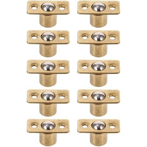 Lot de 10 Loquets à Bille en Cuivre 95 MM pour Porte Meuble Loquet Ressort Placard Accessoires Quincaillerie D’Armoire Portes Latérales et Tiroirs - (1/5)