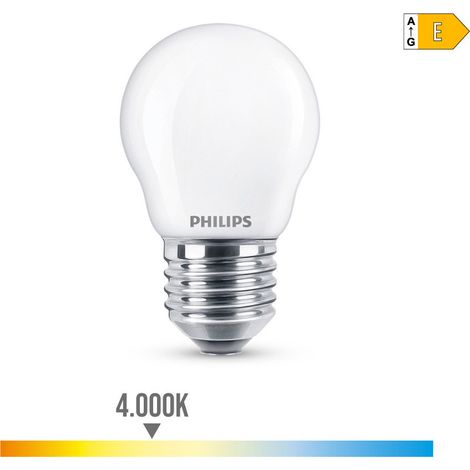 PHILIPS Sphärische LED-Glühbirne E27 6,5 W 806 lm 4000 K Tageslicht 4,5 x 7,8 cm