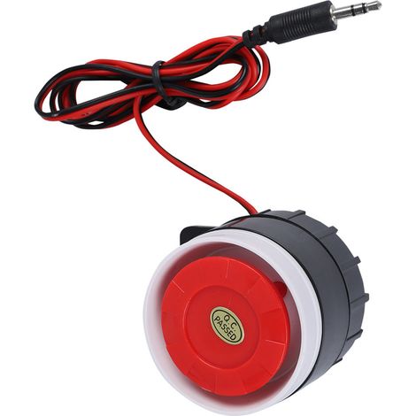 Sirène d'alarme 12V puissante 120dB, avertisseur sonore compact pour système de sécurité maison, véhicule ou atelier. (1/5)