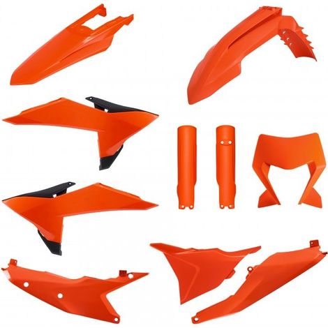 Kit complet Polisport KTM EXC XC Plastiques 26 pouces Orange Noir Durable (1/2)