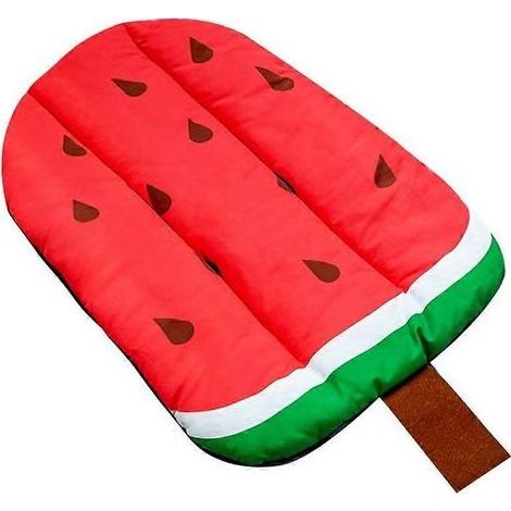 Tapis rafrachissant pour animaux - Matelas d'été lavable en forma de fruit mignon (Pastèque / Avocat) pour chien et chat (1/4)