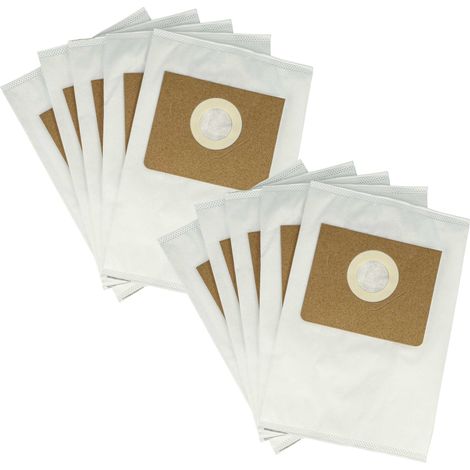 vhbw 10x Sacs compatible avec Kärcher proNT 200, 400 aspirateur - microfibre non tissée, Typ M, 30cm x 21cm blanc (1/4)
