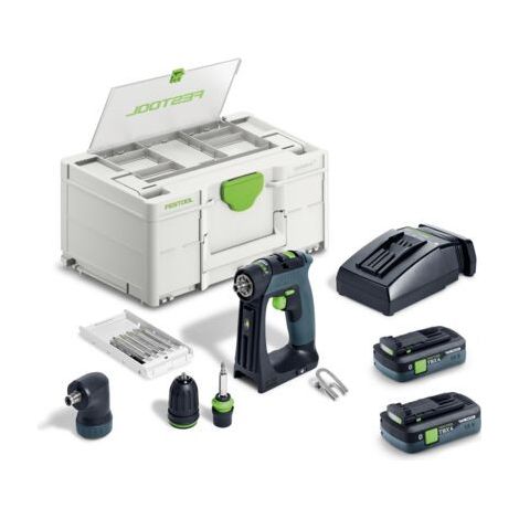 Festool Akku-Bohrschrauber CXS 18 TBX4,0 I-Set, 2x 4,0 Ah TBX und Ladegerät im Systainer (1/4)
