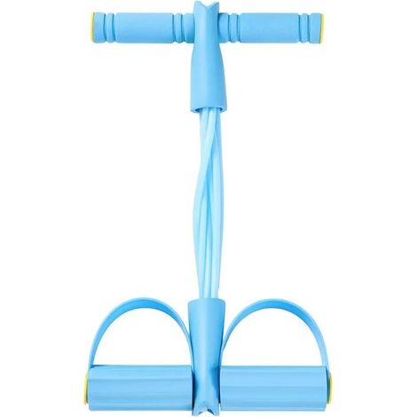 Bandes de résistance à pédales et poignées — Tendeur multifonctionnel pour yoga en intérieur — Bande élastique de renforcement abdominal — Équipement de fitness — Corde de tension (1/5)