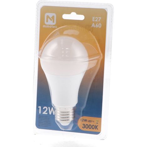 IluminaShop - Bombilla LED E27 A60 12W IP20  Blanco Calido 3000K (1/3)