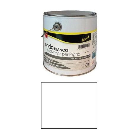 FONDO A SOLVENTE X LEGNO HAND - BIANCO LT 2,5- 2 pezzi