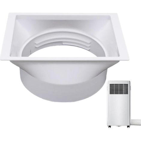 Raccord Tuyau Climatiseur Mobile 5.9'', Adaptateur Gaine Évacuation Air Universel, Connecteur Fenêtre Clim Mobile ABS Renforcé Sans Fuite Avec Filetage Horaire Et Antihoraire Pour Fenêtre Domestique (1/4)