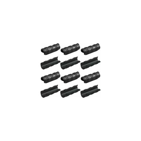 100 clips de serre, 25 mm, résistants à la chaleur, durables et faciles à utiliser, pour la fixation de bâches, bannières, tuyaux et films de protection pour jardin – Noir (1/4)