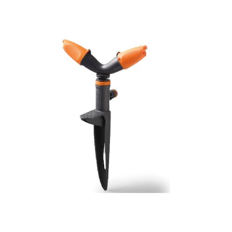 GF Art.5633 irrigatore 2 bracci "ROTAX" con puntale portata massima 19 l/min per irrigazione giardino