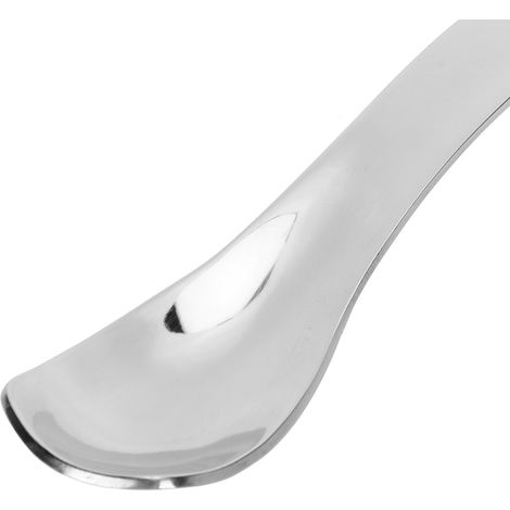 Cuillère à café en acier inoxydable, cuillère à glace, cuillère à café avec manche de polissage, idéale pour la maison et les restaurants. (1/5)