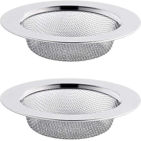 Set mit 2 Edelstahl-Spülbeckensieben, 11,5 cm Sieb, Spülbeckensieb, Küchenspülbeckensieb (1/5)