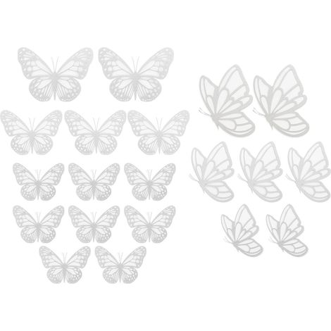 Stickers muraux 3D Toyvian effet papier argenté 20 figurines (1/5)