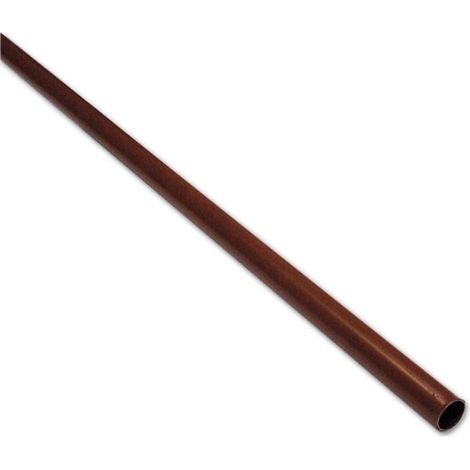Tubo Asta per Armadio Tondo   18 mm colore Marrone Lunghezza 3 metri