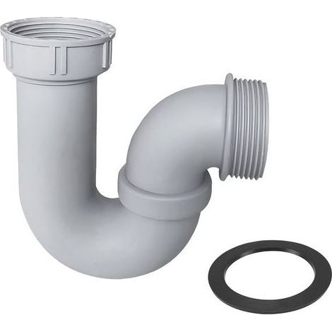 1 Pièces Siphon D'évier, Siphon de Lavabo, Filetage Intérieur 45mm, Filetage Extérieur 47mm, Coude en U pour Protection Contre les Odeurs (1/5)