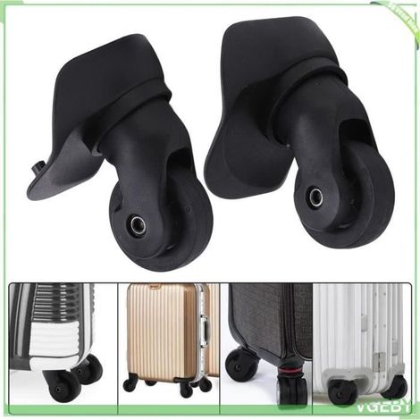 Roues de bagages - V GEBY - A23 Small Black - 2pcs - PP et PET - Installation facile (1/4)