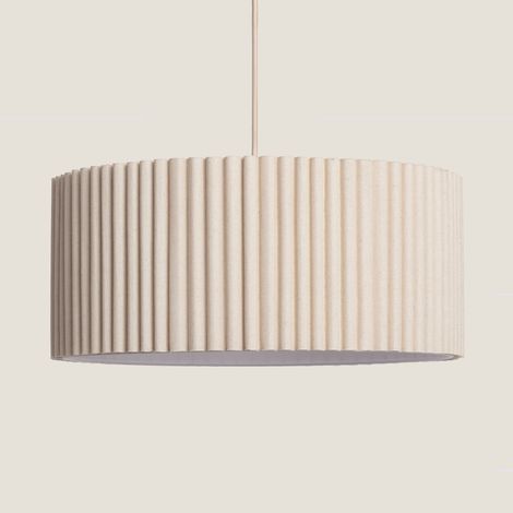 Lámpara Colgante Lino Linen Beige ø46 cm (1/5)