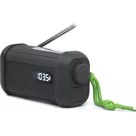 Tragbares Radio - MUSE - MH-08 MB - Dynamo/Solarstrom - Bluetooth/NFC - Licht/Sirene/Uhr (1/4)