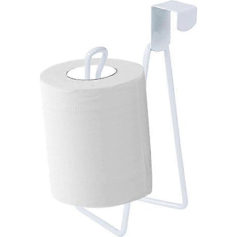 WC-Sitz aus Metall mit integriertem Toilettenpapierhalter, robuster Rollenhalter fürs Badezimmer, praktische Organisation und Aufbewahrung, stabiles und elegantes Design (1/5)