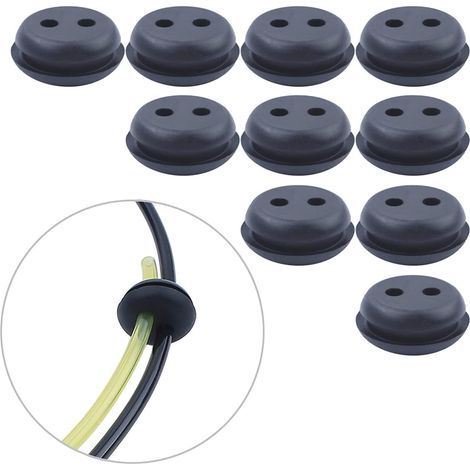 10x Passe-fil de durite pour Echo HC-2000 HC-2400 PB-1000 PB-251 PB-255 2 trous 20mm, passe-fil de durite. (1/5)