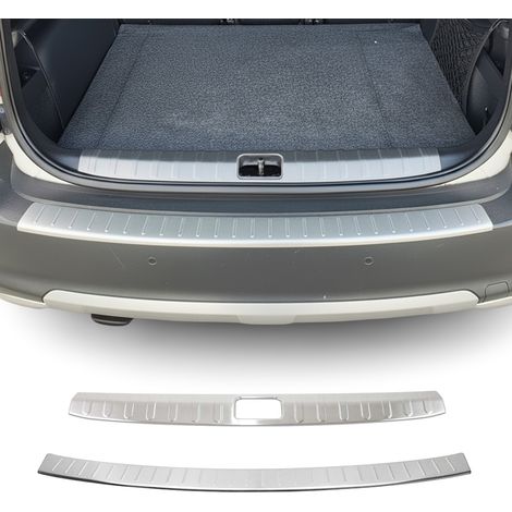 OMAC Kit Protection de Pare-Chocs arrière Compatible avec Skoda Yeti 2010-2013 Brossé inox 2Pcs (1/5)