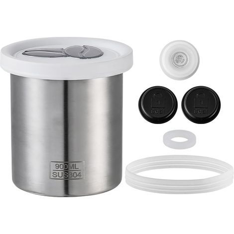 de conservation pour grains de café 900 ml en acier (1/5)
