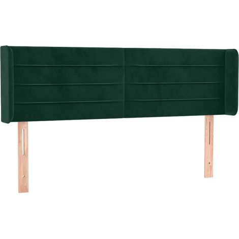 Maison Exclusive - Cabecero de terciopelo verde oscuro 147x16x78/ (1/5)