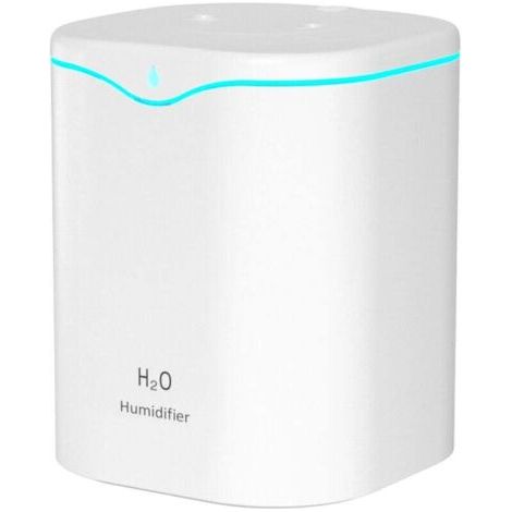 Humidificateur d'air 2 L, Humidificateur d'air bébé Remplissage par le haut 30 dB Silencieux -Blanc (1/4)