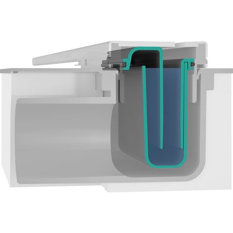 hansgrohe RainDrain Flex Fertigset Duschrinne 1200mm kürzbar, Chrom zur freien Montage