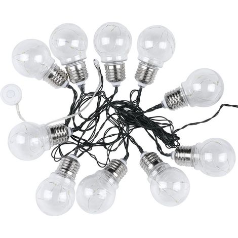 V-TAC VT-7010 1W Birne microLED String Licht warmweiß 3000K mit sensor und solarpanel - sku 8559 (1/5)