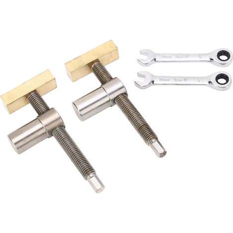 Bride de Serrage d'Établi en Acier Inoxydable et Laiton, Fixation Rapide pour Plan de Travail, Pince de Bureau en Métal, 19mm/7,5 pouces (1/5)